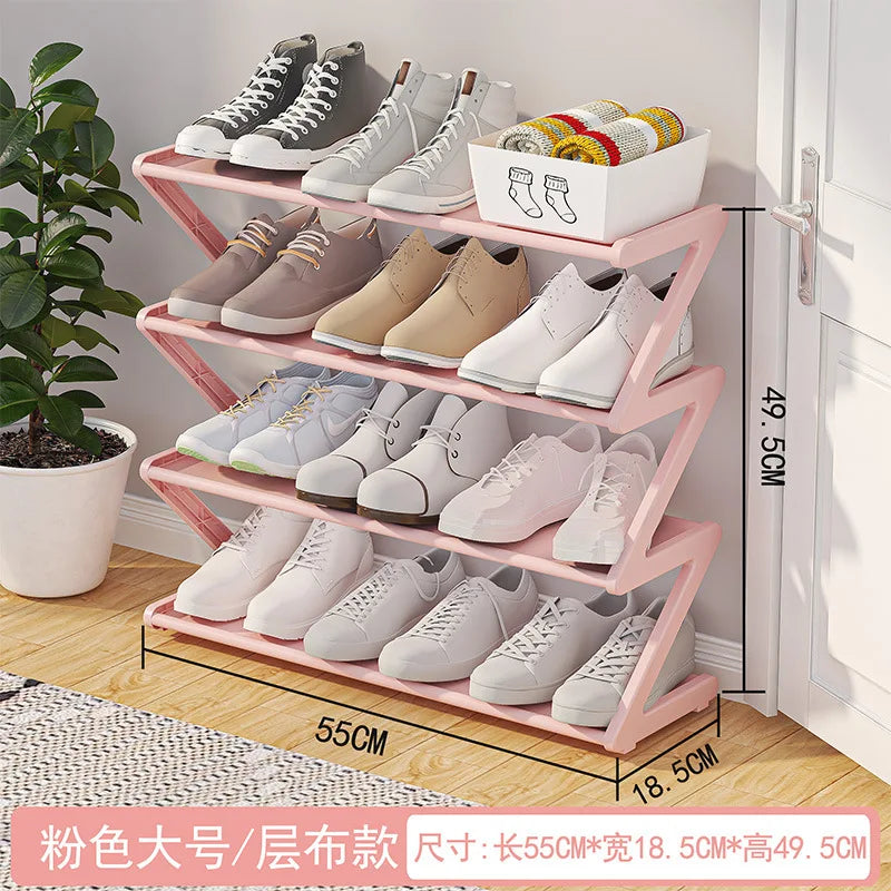 Cabinet Shoes 4 Tiers Modern - Organizer Entryway Space-Saving Abytment