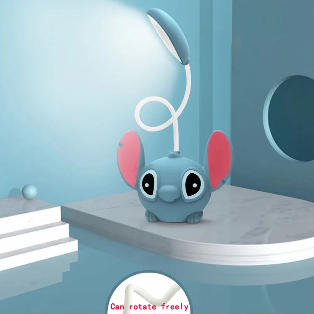 LED Desk Lamp Lilo & Stitch Pencil Shape - Foldable USB Rechargeable Gift
