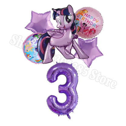 My Little Pony Number Balloons 1-10 Unicorn - Birthday Baby Shower Party