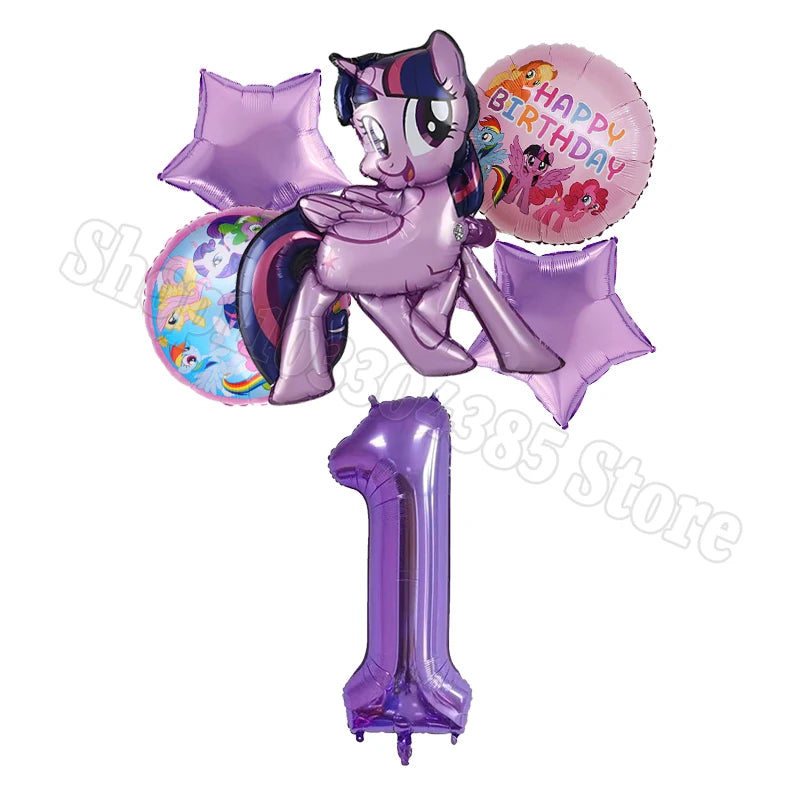 My Little Pony Number Balloons 1-10 Unicorn - Birthday Baby Shower Party