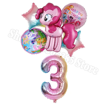 My Little Pony Number Balloons 1-10 Unicorn - Birthday Baby Shower Party