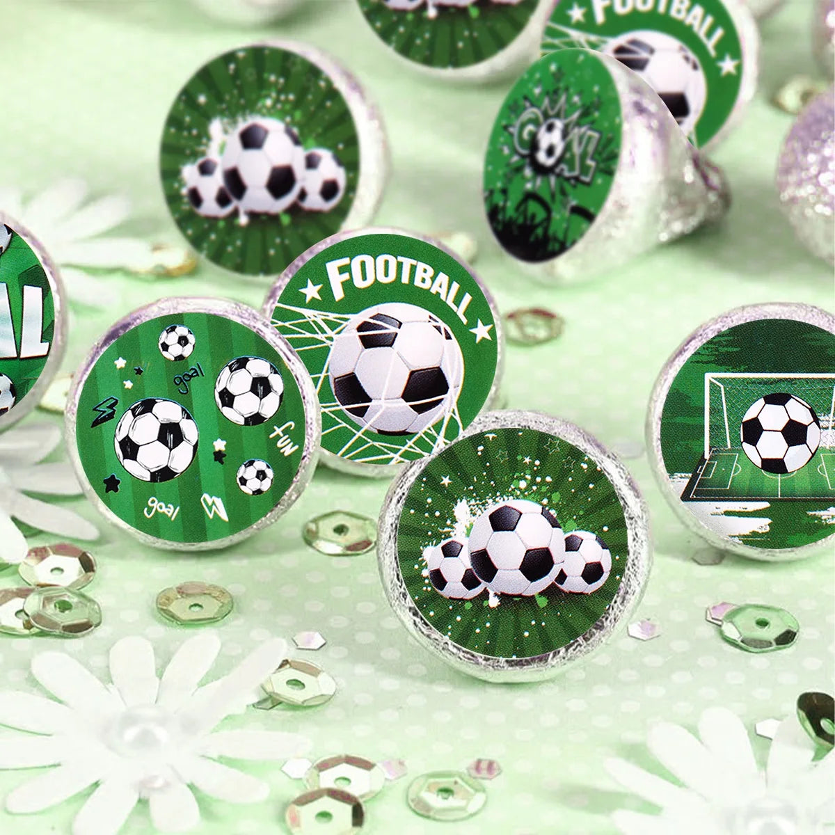 500pcs Football Stickers - Stickers Soccer Theme Birthday Baby Shower