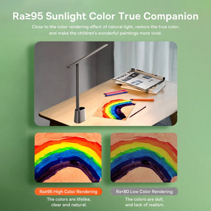 Baseus LED Desk Lamp 180° Foldable Rechargeable - Auto Dimming Eye Protection