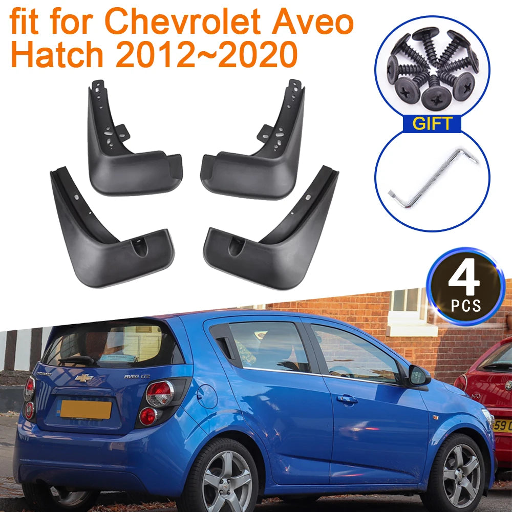 Mud Flaps Chevrolet Aveo T300 Sonic 2012-2020 - Splash Guards Holden Barina