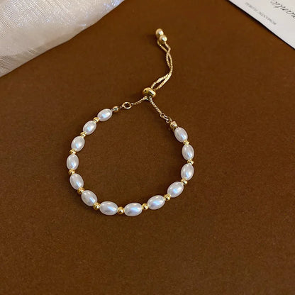 Women's Elegant Baroque Pearl Bracelet - Bangle Simulated Gift Birthday Evening