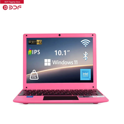 Portable Netbook 10.1'' Windows 11 Quad Core 8GB+128GB - HDMI Webcam
