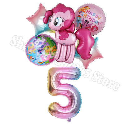 My Little Pony Number Balloons 1-10 Unicorn - Birthday Baby Shower Party