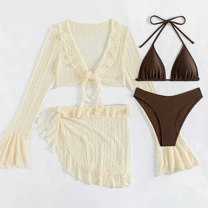 Women's 4-Piece Swimsuit Set – Bikini, Cover-Up & More | Summer 2026