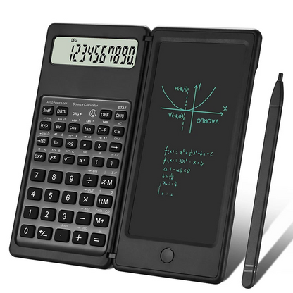 Scientific Calculator 2-in-1 Foldable - 6" LCD Drawing Tablet Desk