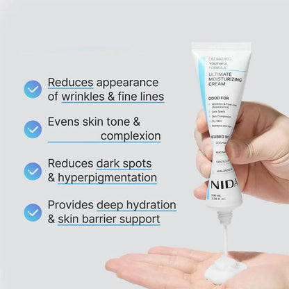NIDA Moisturizer 100ml - Niacinamide Centella Asiatica Hyaluronic Acid Anti-Wrinkle