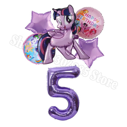 My Little Pony Number Balloons 1-10 Unicorn - Birthday Baby Shower Party
