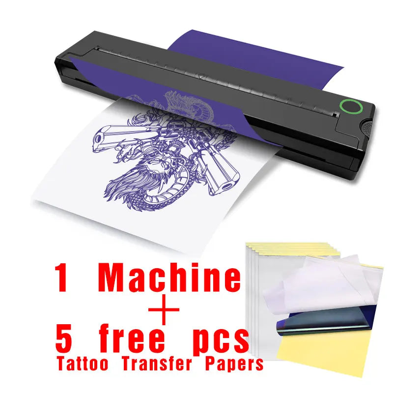 A4 Portable Inkless Bluetooth Thermal Printer - PDF Desk Tattoo Memo