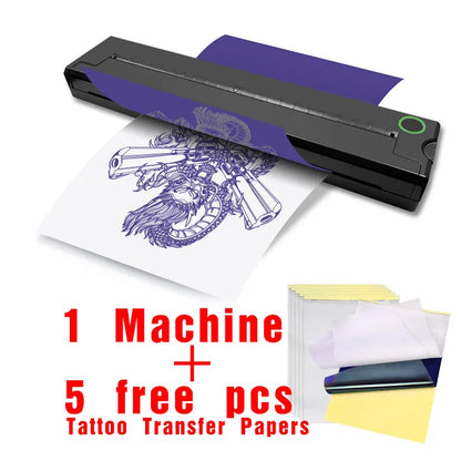 A4 Portable Inkless Bluetooth Thermal Printer - PDF Desk Tattoo Memo