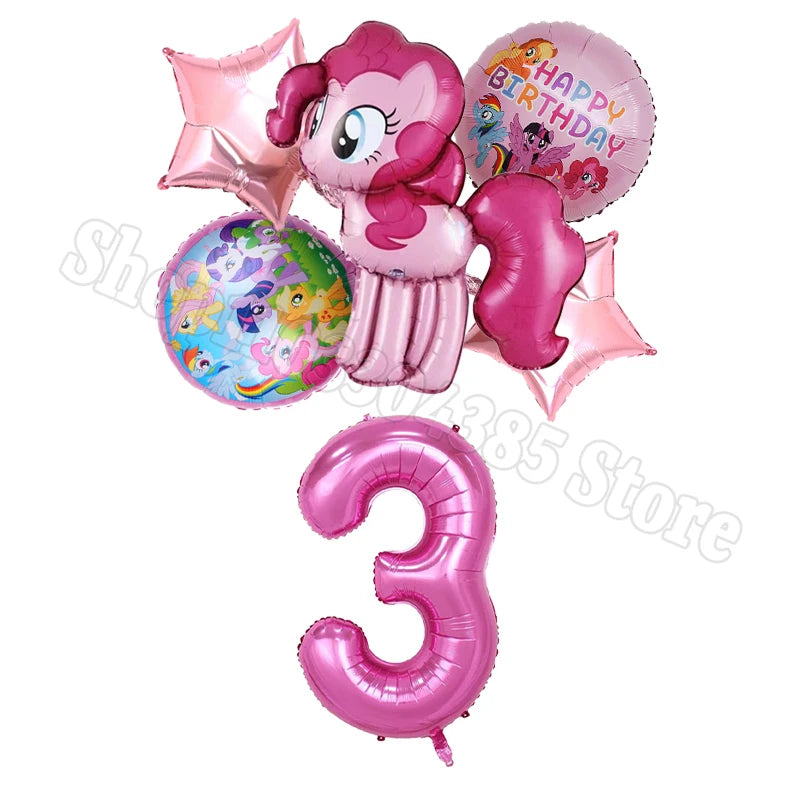 My Little Pony Number Balloons 1-10 Unicorn - Birthday Baby Shower Party
