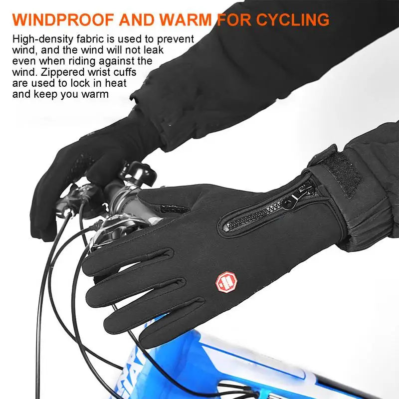USB Rechargeable Heated Gloves - Touchscreen Windproof Portable