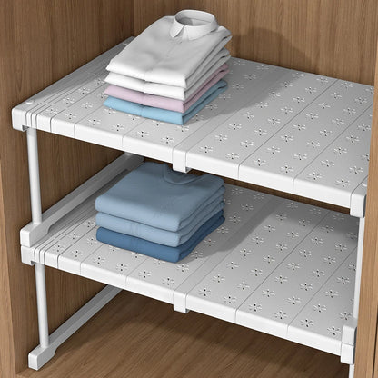 Adjustable Multifunctional Wardrobe Organizer - Storage Clothing Shoes Kitchen