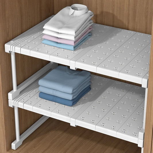 Adjustable Multifunctional Wardrobe Organizer - Storage Clothing Shoes Kitchen