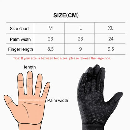 USB Rechargeable Heated Gloves - Touchscreen Windproof Portable