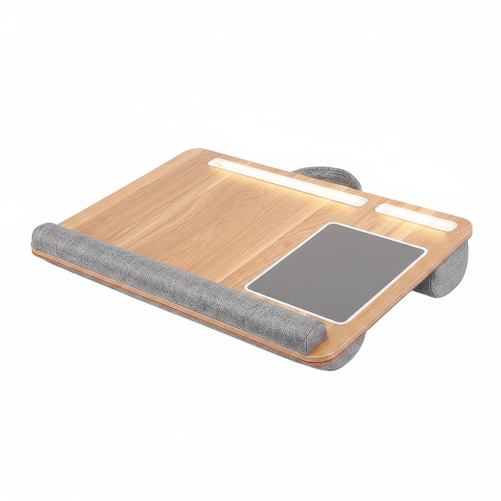 Portable Multifunctional Laptop Table - Double Groove Non-Slip Mouse Pad Sofa