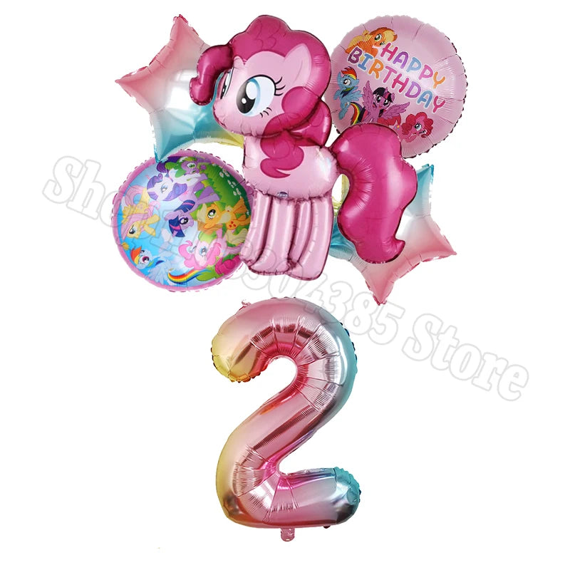 My Little Pony Number Balloons 1-10 Unicorn - Birthday Baby Shower Party