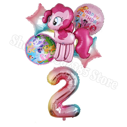 My Little Pony Number Balloons 1-10 Unicorn - Birthday Baby Shower Party