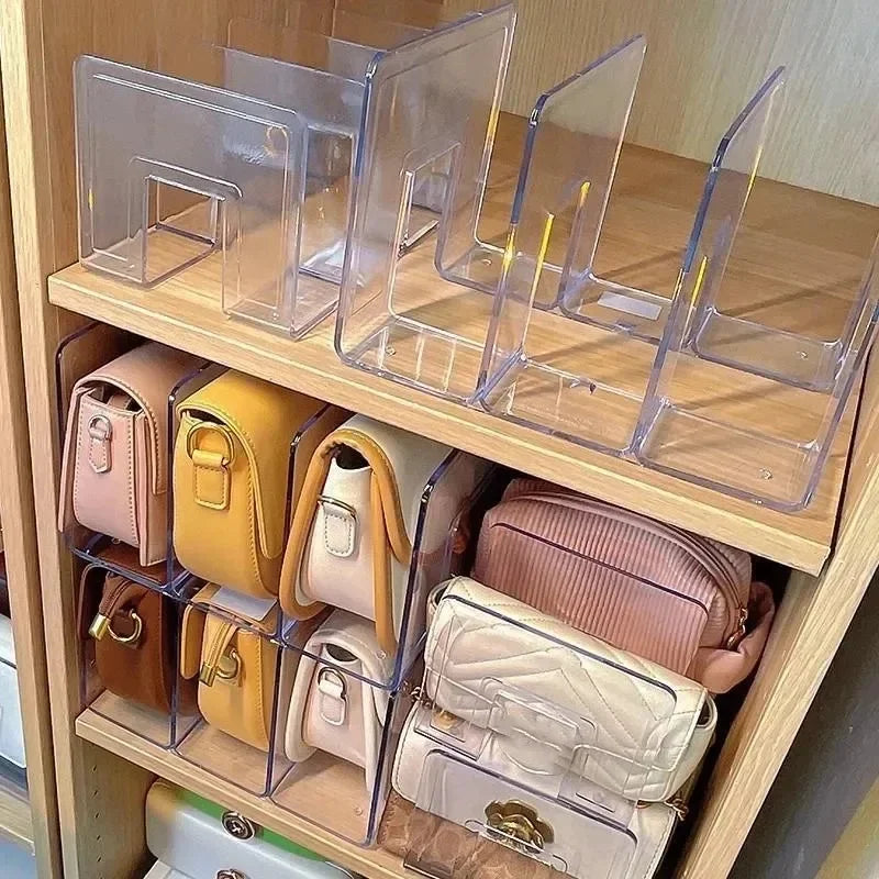 Handbag Wardrobe Organizer Transparent - Shelf Storage Display