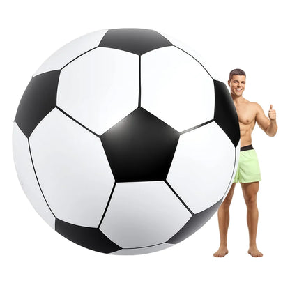 Giant Inflatable PVC Thick Football Ball - Outdoor Beach School Sports Game