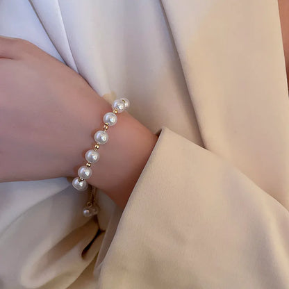 Women's Elegant Baroque Pearl Bracelet - Bangle Simulated Gift Birthday Evening