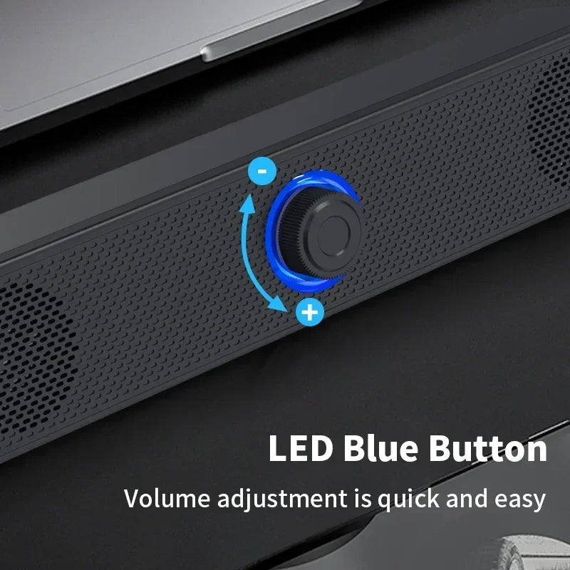 4D Surround Desk Speaker - Bluetooth/Wired Built-in Mic