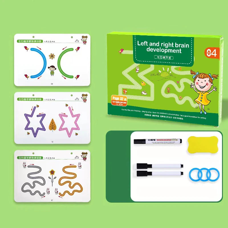 Montessori Math Drawing Tablet - Educational Pen Control Game Kids