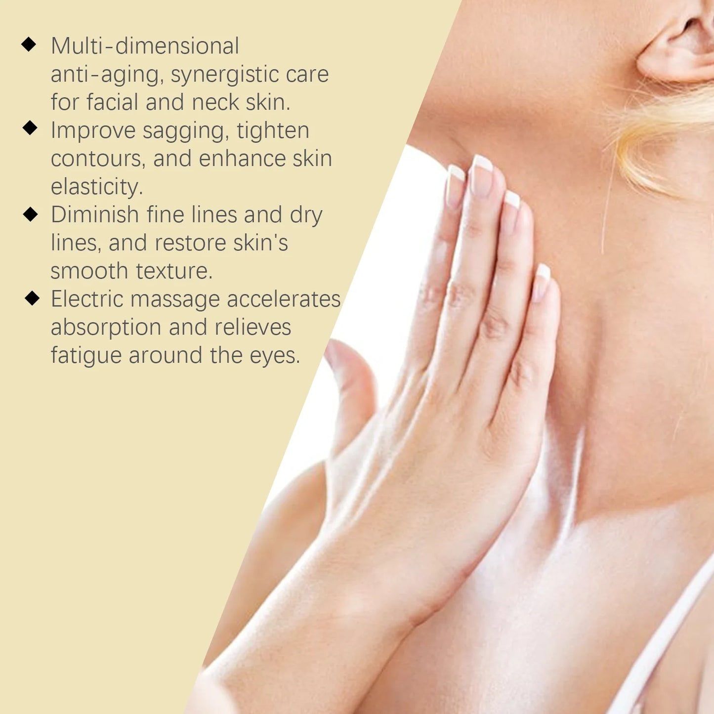 AH-8 Neck Firming Cream - Anti-Aging Polypeptide with Electric Massager