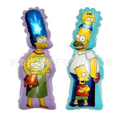 Simpsons Party Balloons Birthday Kids - Latex Foil Home Decor