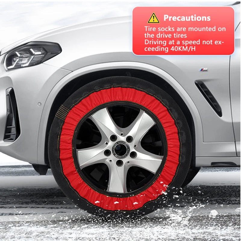 Car Wheel Chains Winter Anti-Slip - Emergency Easy Installation Snow Socks