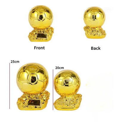 Football Golden Ball Trophy 15/20/25cm - Player Award Decor Home
