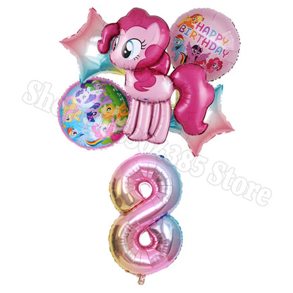 My Little Pony Number Balloons 1-10 Unicorn - Birthday Baby Shower Party