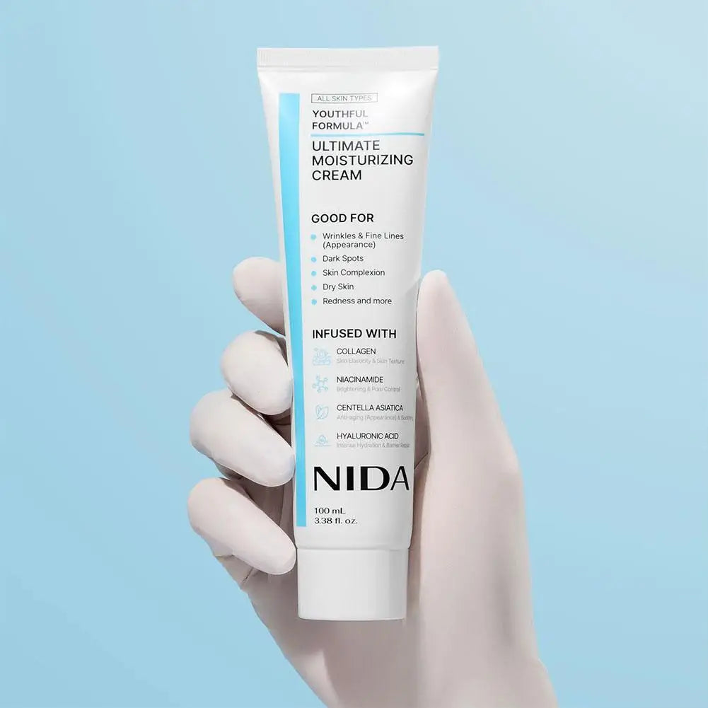NIDA Moisturizer 100ml - Niacinamide Centella Asiatica Hyaluronic Acid Anti-Wrinkle