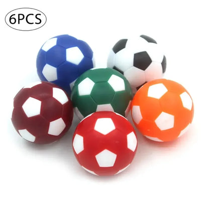 Mini Football Table Balls 6pcs 32mm - Black White Foosball Training