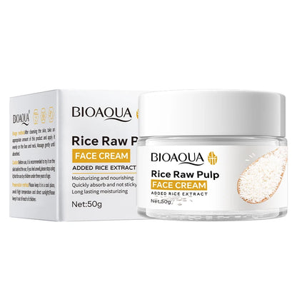 Cream Face Rice Puree Korean - Moisturizing Whitening K-Beauty Original