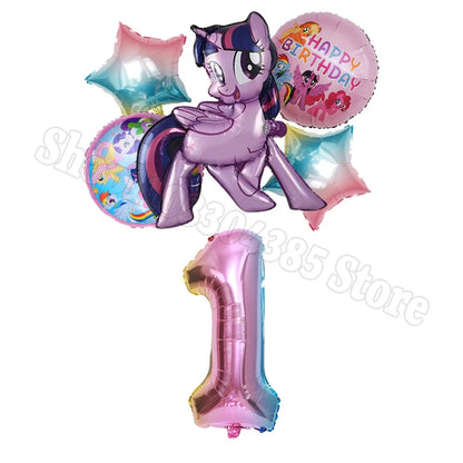 My Little Pony Number Balloons 1-10 Unicorn - Birthday Baby Shower Party