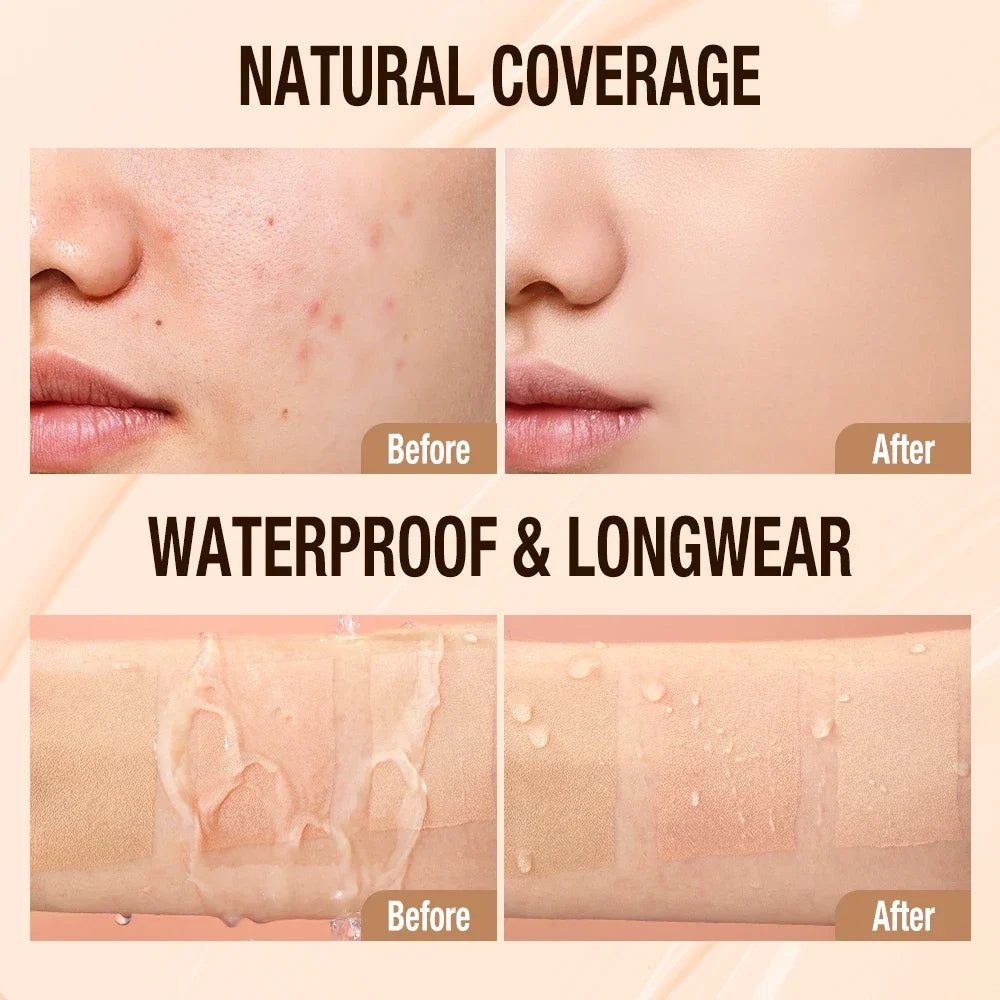 O.TWO.O Liquid Foundation 30ml SPF30 Waterproof - Full Coverage Concealer