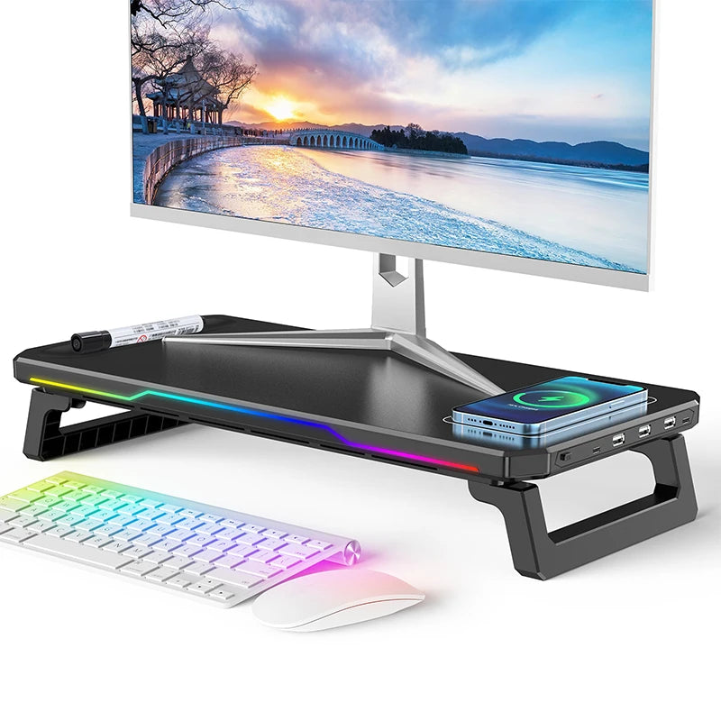 Monitor Holder ITLY D2 Foldable - Multifunctional Desk Organizer