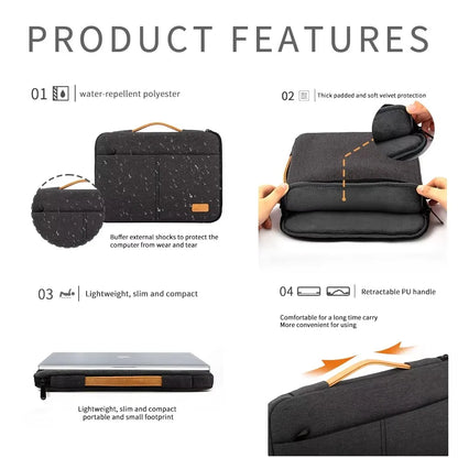 Laptop Sleeve 14-15.6'' Shockproof - Travel Business Bag for Laptop