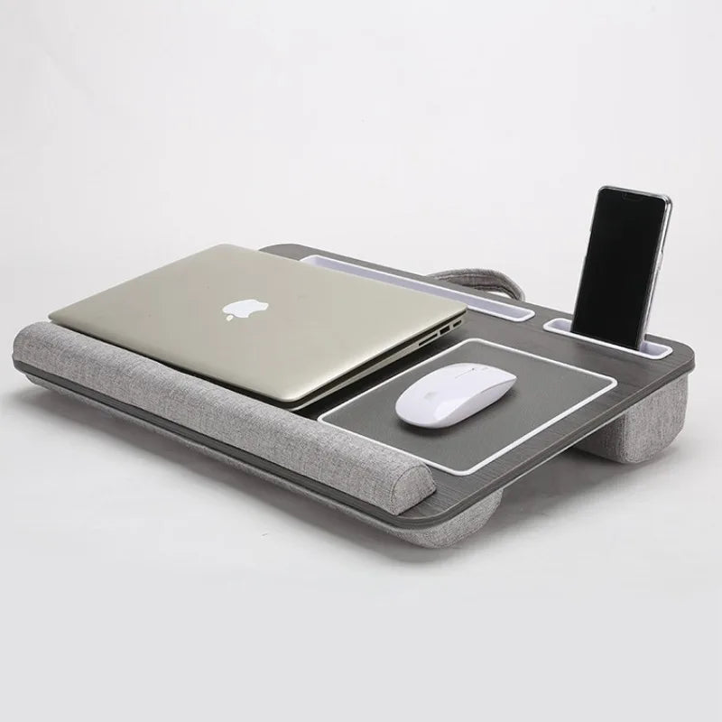 Portable Multifunctional Laptop Table - Double Groove Non-Slip Mouse Pad Sofa