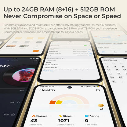 OUKITEL Smartphone C69 Android 15 - Screen 7.2" 24GB RAM 256GB 6000mAh