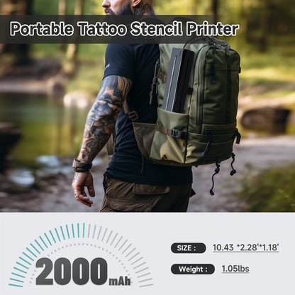A4 Portable Inkless Bluetooth Thermal Printer - PDF Desk Tattoo Memo