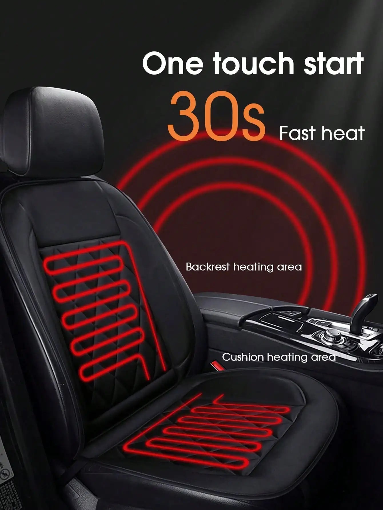 Car Heated Seat Cushion 12V Electric - Upgrade Seat Fast Heating