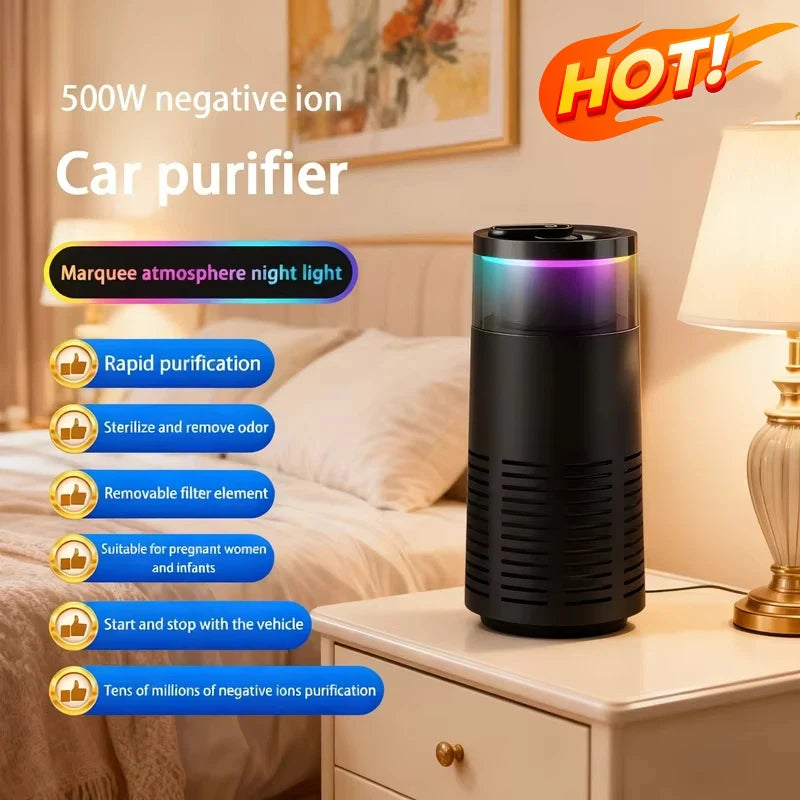 Car Air Purifier - Negative Ions Anti-Formaldehyde & Odgold 2026