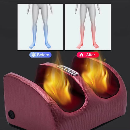 Foot Massager Electric Heated - Shiatsu Therapy Compression Relaxation