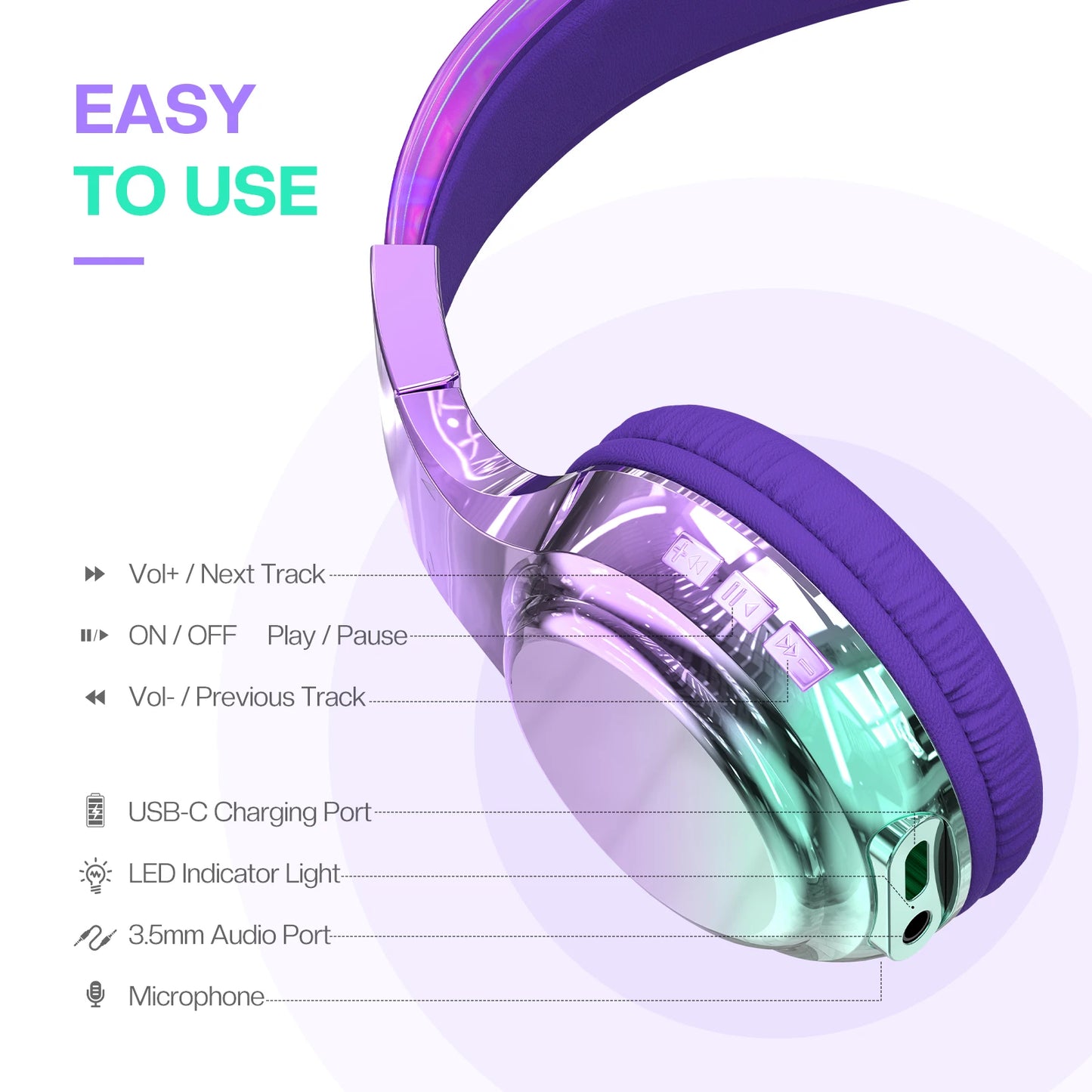 Brilliant Bluetooth Audio Headphones for Kids - Gift Idea Christmas