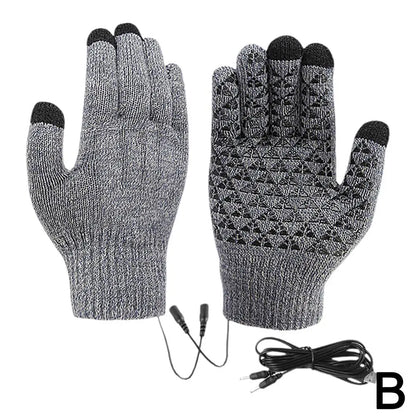 USB Heated Gloves Touchscreen Winter - Thermal Windproof Motorcycle Bike